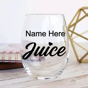 Personalized Name Glass - 20 oz - Stemless Wine Glass