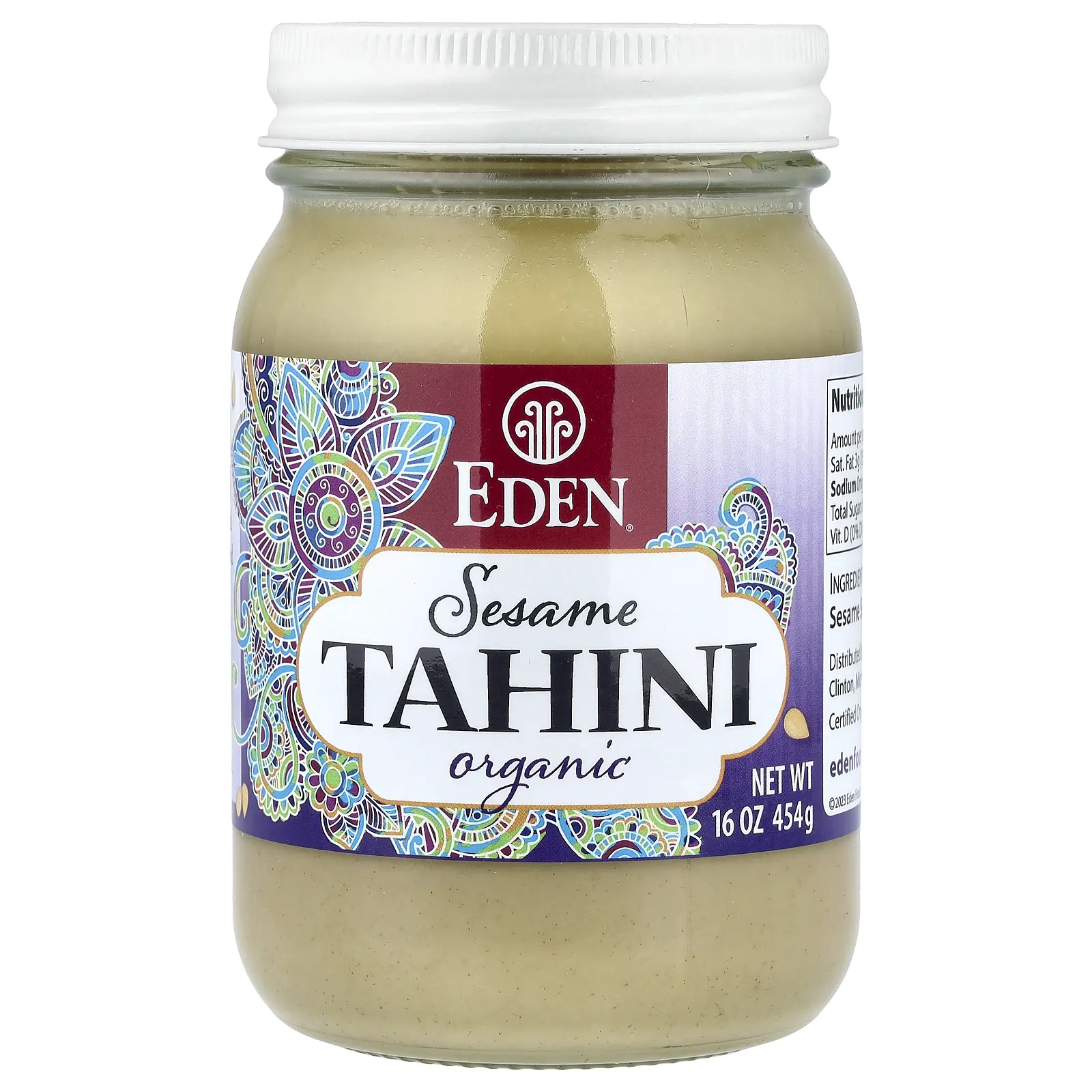 Eden Foods Organic Sesame Tahini, 16 oz (454 g)