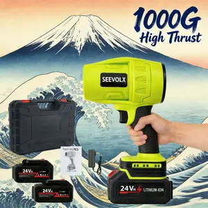 SEEVOLX 1000G Turbo Car Dryer Cordless Blower Spot-Free Dry in 60s Pure Copper Motor for Car Detailing Leaf Blowing