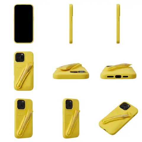 Silicone Phone Case Premium Silky Lip with Lip Gloss Holder Back Stick for IPhone 17 16 15 14 13 Pro Max Pro Plus 17 Air