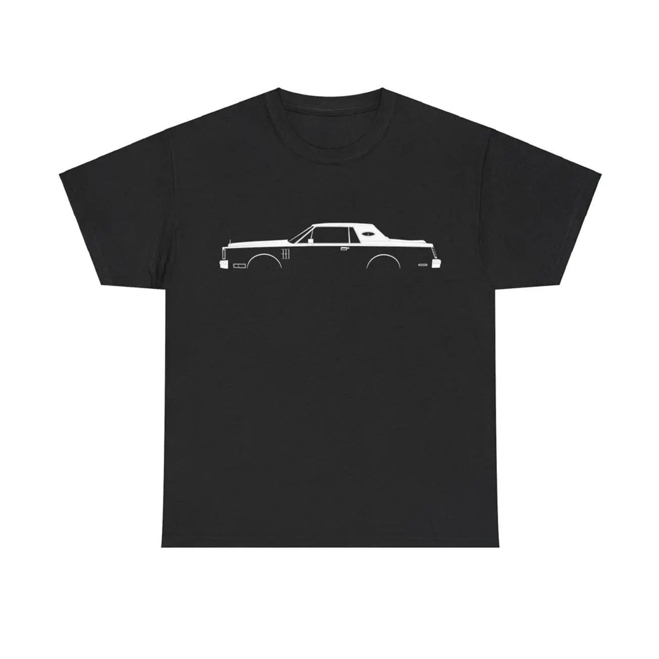 Lincoln Continental Mark VI Silhouette Car T-shirt Sweatshirt Hoodie, Car Enthusiast and Fans Gift