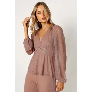 Ramona Long Sleeve Top - Rose