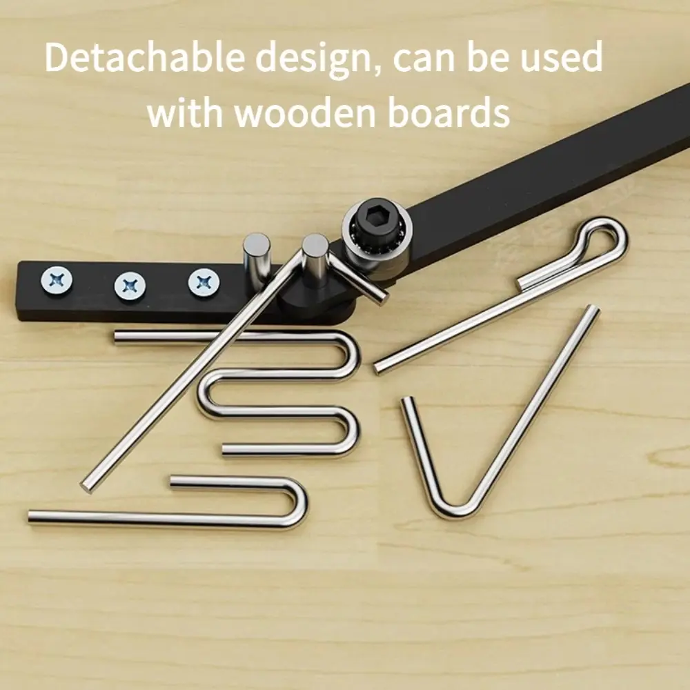 Manual Bending Tool for Ironwork, Heavy Duty, Includes 3 Screws, Metal Bender, Flat Steel Bender, Max Angle 180°, Bends 1-8mm Metal Tubes, Versatile Bending, Metalworking, Hand Tools