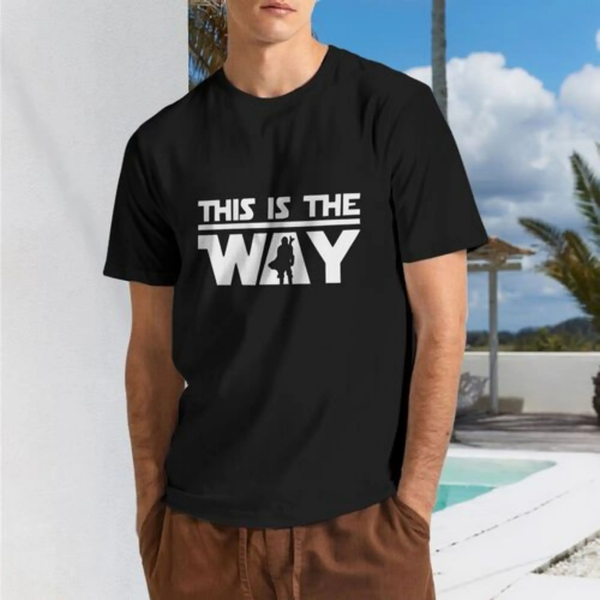 Film T Shirt For Women Men Soft Tees M-Mandalorians This Is The Way Tshirt Short Sleeve Urban T-Shirt Merch