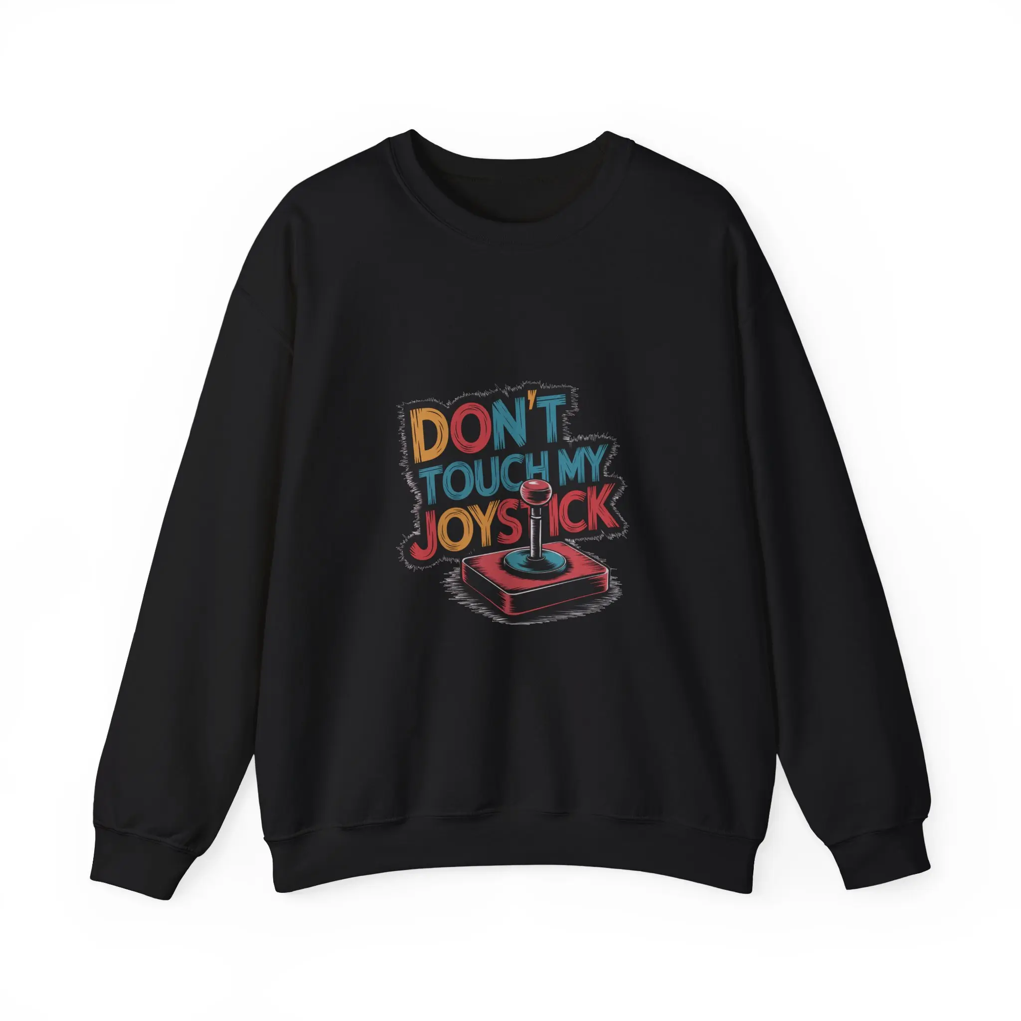 Funny Don't Touch My Joystick Gamer Sweatshirt, Gaming Jumper, Video Game Sweatshirt, Gamer Gift, Gaming Apparel