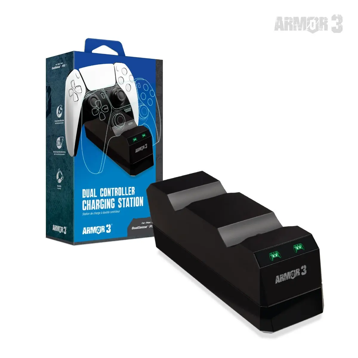 Dual Controller Charging Station for DualSense (PS5)