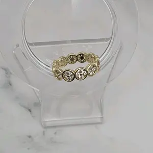 flowers fashion ring fancy zircon design of flowers sizes 6.7.8.9