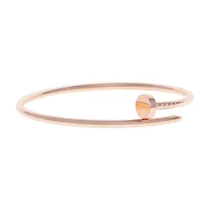 Pre-owned Cartier Juste Un Clou Small Model Bangle Bracelet Size 16