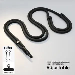Adjustable Phone Lanyard, Durable Outdoor Strap, Anti-Theft and Drop-Proof, Multi-Functional Rotating Clip, High-Quality Shoulder & Neck Belt