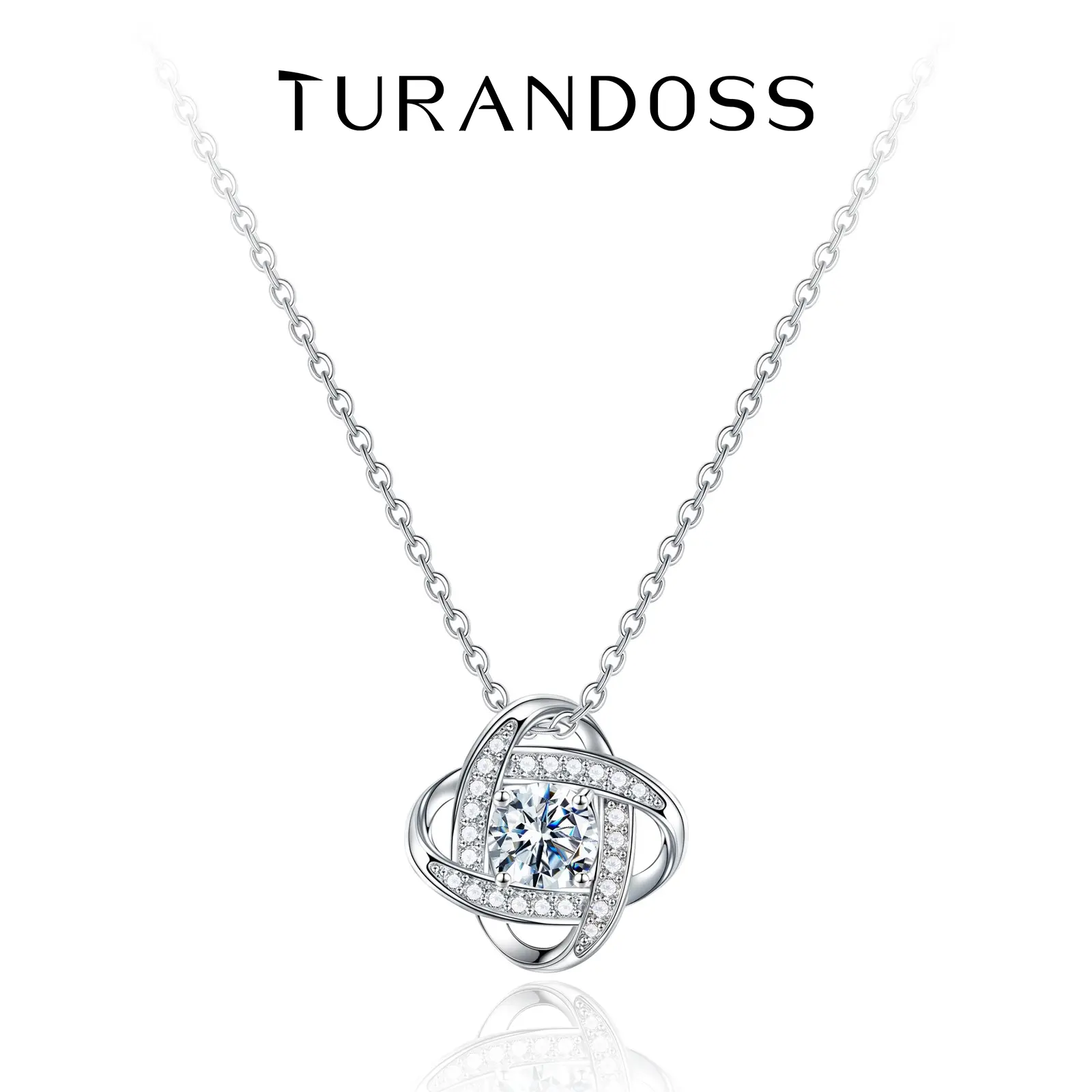 Turandoss Women's 14-Karat Gold Plated Zirconia Dainty Solitaire Pendant Necklace - 14 Karat Gold Necklaces for Graduation Gift (Class of 2026)