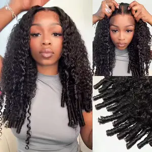 Glueless Ready to Wear Wig Burmese Curly 13x6 HD Lace Frontal Wig Human Hair 200% Density Curly Human Hair Wigs Pre plucked Natural Hairline