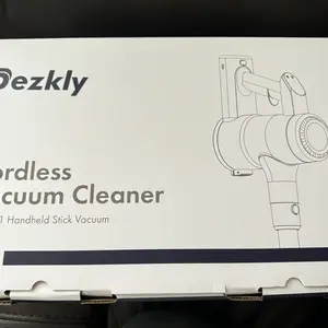 Product Review of Dezkly Cordless Vacuum Cleaner, 300W 23KPa Lightweight Stick Vacuum with 48mins Runtime Battery, 3 Suction, LED Display, Powerful Vacuum Cleaner with Sofa Brush for Hard Floor/Carpet/Pet Hair/Car from J**s
