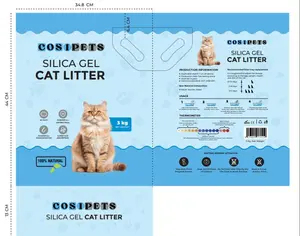 Cosipets Silica Gel Cat Litter 3kg Absorbs Moisture Effectively No Odor Natural Silica Gel Formula for Cats