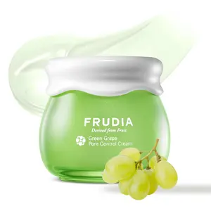 FRUDIA Green Grape Pore Control Face Cream Vegan Korean Moisturizer with 81% Extract Tannin Complex Anti Sebum for Minimizing Pores