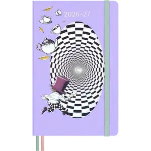 Limited Edition Alice’s Adventures in Wonderland 2026–2027 Weekly Planner, 18 Month (Jul 2026–Dec 2027), Hard Cover, Large (5" x 8.25"), The Mad Hatter Design, 208 Pages