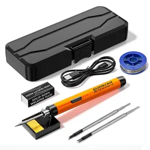 USB Portable Charging 5V8W Electric Soldering Iron Welding Repair Mini Household 800mAh Lithium Battery Soldering Iron Set