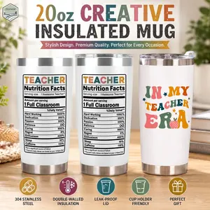 20oz Creative Insulated Mug 304 Stainless Steel Vacuum Insulated Mug Double-walled Car Mug with Lid Suitable for Outdoors, Parties, Travel, and Gifts