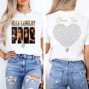 Retro Ella Langley T-shirt, New Album 2026 Shirt, Ella's Fella Shirt, Western Country Concert Shirt, Choosing Texas, Y2K Outfits