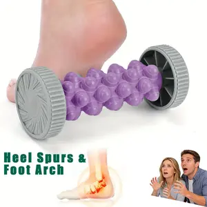 Silicone Foot Massager Roller for Plantar Fasciitis Relief, Deep Tissue Muscle Massage for Heel Spurs & Arch Pain, Portable Trigger Point Reflexology Tool for Foot Pain Relief & Relaxation at Home