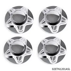 4 PCS Chrome Wheel Hub Cap Hubcap Rim Center Cover Fit For 1997-2003 Ford F150