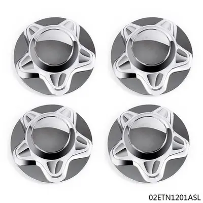 Goneparts Open Silver Aluminum Center Hub Caps For Ford F-350 Dually 4x4 2005-2016 – Set Of 4