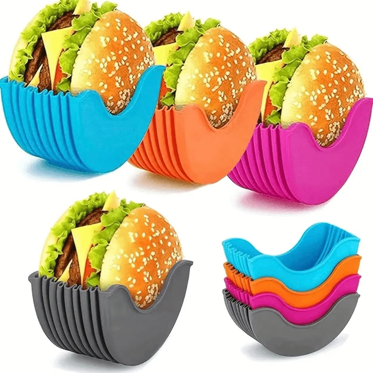 Burger rack Silicone Reusable