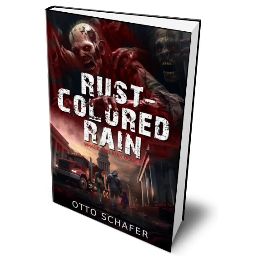 SIGNED Hardcover Rust-Colored Rain: Wrack and Ruin Series, Book 1 by Otto Schafer