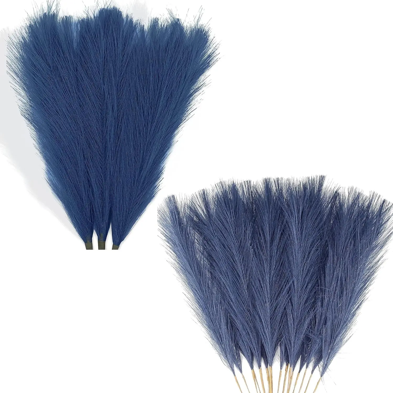 10-Pack Artificial Pampas Grass & Reeds, Home Decor Vase Arrangements, Bohemian-Rustic Wedding & Party Decor Accents