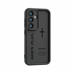 Fashion Bible God Plan soft matte TPU phone case, compatible with Samsung Galaxy S26 Ultra, S21–S25 Plus, FE 5G, A13, A14, A15, A16, A17, A35, A36 protective cases; drop-resistant, scratch-resistant, plus raised camera lens protection. sleek shockproof