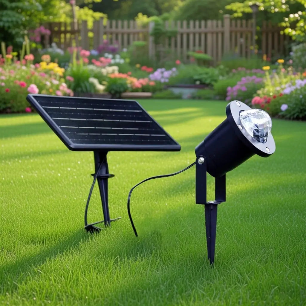 Solar LED Water Wave Projector Light, Outdoor Waterproof RGB Flame Effect Lamp, Landscape Decorative Light for Garden, Patio, Party and Holiday Lighting