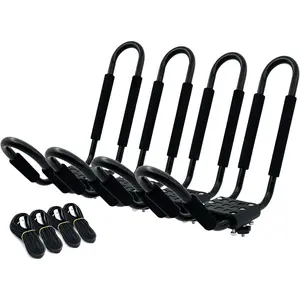 Kayak Roof Rack for 2 Kayaks J Bar Hooks Roof Mount Racks for Universal Cars SUV Truck Set of 4 Racks