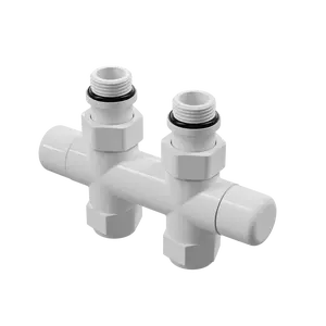 Kristal Total Color Straight Valve with Pipe Centers 50mm and Thermostatic Option - Multiple Finishes Available