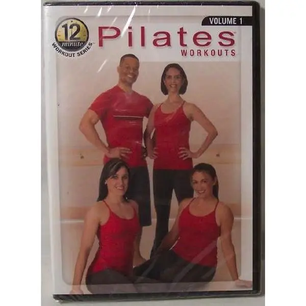 USED Book - Pilates Workouts, 12 Minute Workout Series, Volume 1, 4 Complete Workouts (Pilates Essentials, Ultimate Abs, Total Body Burn, Firm and Burn), The Food Lovers Fat Loss System with Ferguson/Field, DVD (Unknown) - english
