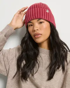 Stargazer Acid Wash Beanie - Cotton Ribbed Beanie with Foldover Hem & Edgy Acid Wash Treatment for Laidback Cool
