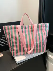 Women's Solid Color Tote Bag, Fashionable Large Capacity Shoulder Bag, Casual Trendy Versatile High-Quality Daily Commuting Bag, Tote Shoulder Bags