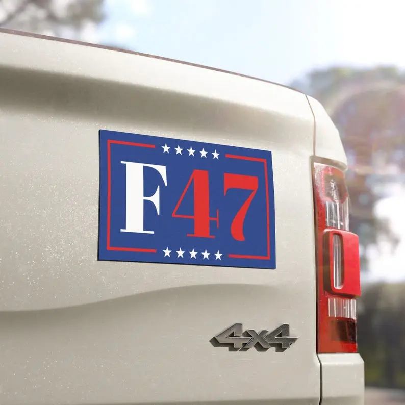 8647 F47 Car Magnet, FDT Car Decal, Liberal Activist Gift