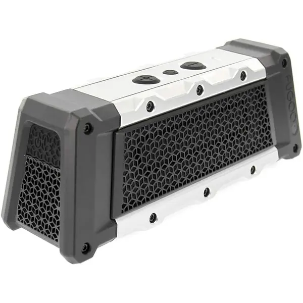 Fugoo Tough 2.0 IP65 Waterproof Portable Bluetooth Outdoor Speaker - Built-in Bluetooth, Compact Rechargeable, Cable Free Portable Speakers, Omnidirectional Speakerphone, Full-Range Audio, Auxiliary Input, Aluminum Design, Built-In Bluetooth Speakers