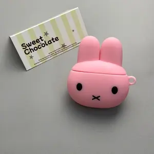 1 piece of rabbit earphone case,Cute wireless Bluetooth earphone case, drop resistant, durable and stylish accessory, Protection, Earphone Accessories, suitable for AirPods pro3/1/2/3/4/pro/pro2(Different models may have different shapes)