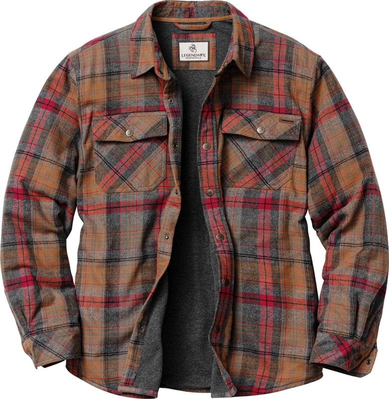Legendary Whitetails Men's Archer Thermal Lined Flannel Shirt Jacket