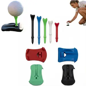 Multi-Piece Lawn Base V3, Hinged Lawn Tee for Artificial Grass, Golf Ball Seat for Simulator, Pre-Cut Tee and Ball Seats for Indoor Outdoor Training, Golf Accessories