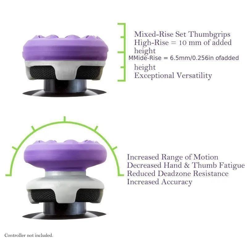 Thumbsticks Grips for PS4/PS5, XBOX, Professional Thumb Grips Joystick Cap Analog Stick Cover, 2 Thumbsticks - 1 High-Rise & 1 Mid-Rise grips player controller player controller player controller ps5 skin aim assist Thumbsticks Grips for PS4/PS5, XBOX, Professional Thumb Grips Joystick Cap Analog Stick Cover, 2 Thumbsticks - 1 High-Rise & 1 Mid-Rise grips player controller player controller player controller ps5 skin aim assist