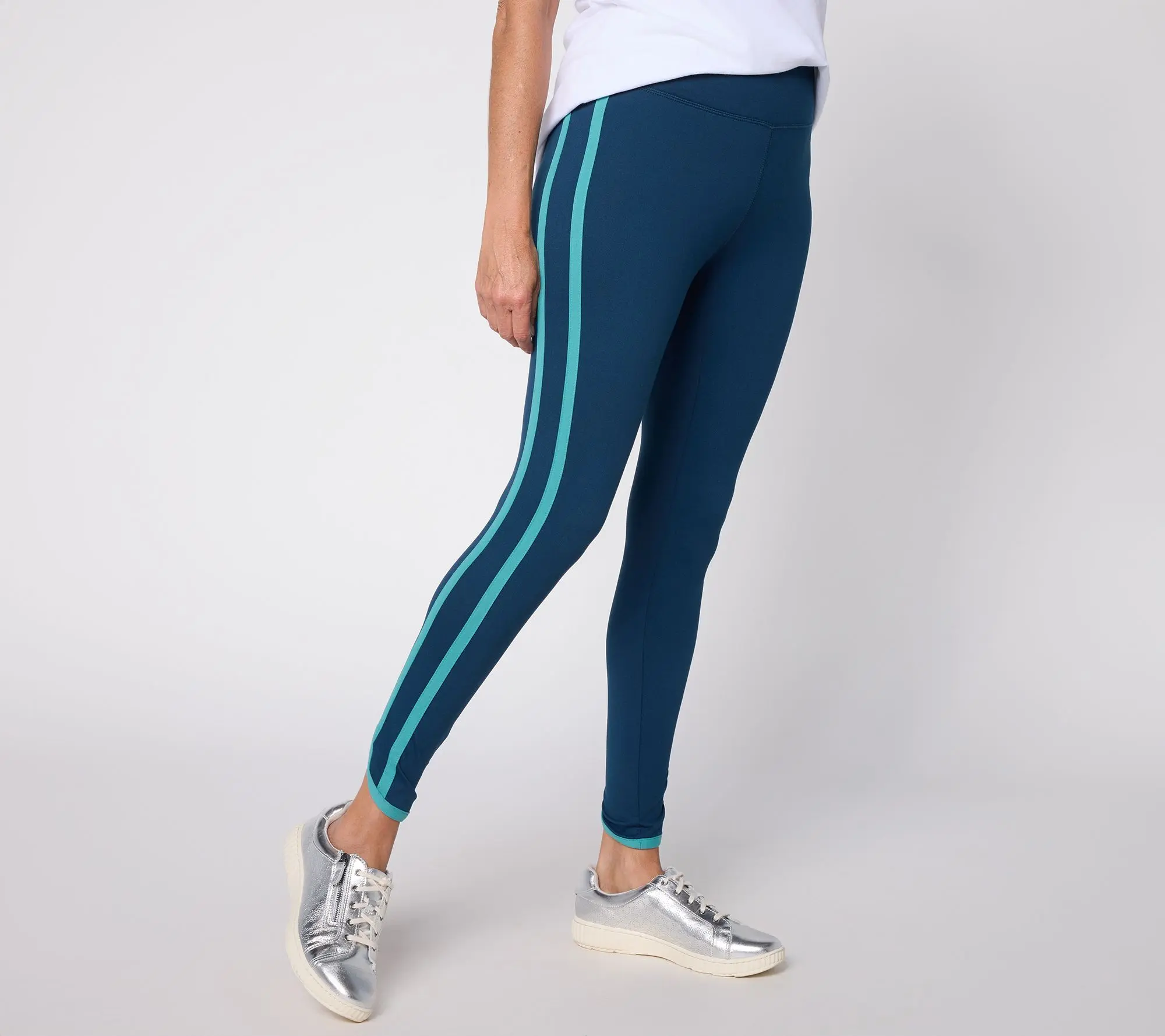 Belle Body by Kim Gravel Petite Double Stripe Sport Legging