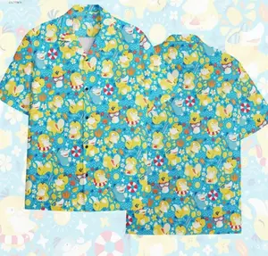 Funny Duck Hawaiian Shirt Men Women Summer Beach Button Up Casual Streetwear Loose Fit Breathable Comfortable Vacation Festival Party Gift Tropical Short Sleeve Multicolor Cool