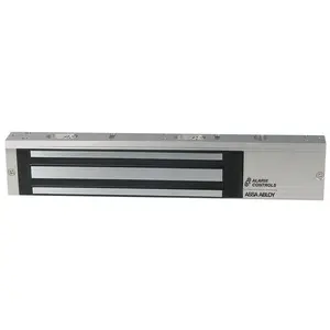 Alarm Controls 600 Series Single Door Electromagnetic Lock, 600 lbs Holding Force, 12/24 VDC Voltage, Aluminum Finish