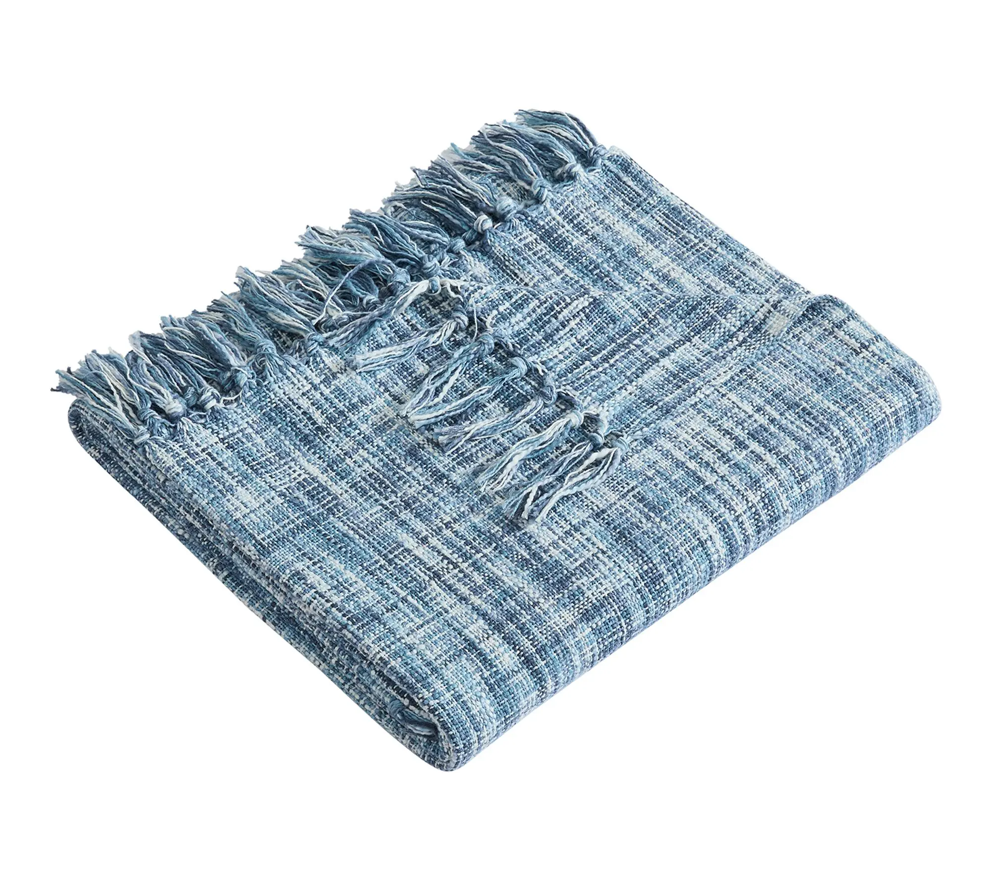 Palm Aire Margate Blue 50" x 70" Cotton Throw Blanket