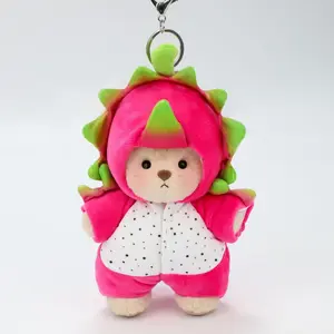 Pitaya Dragon fruit Flash Sale | Getahug Fruit Tribe Series Mini Bear Blindbox | 5.9 Inches Plush Pendant Bag Charm Keychains Gift, Summervibes