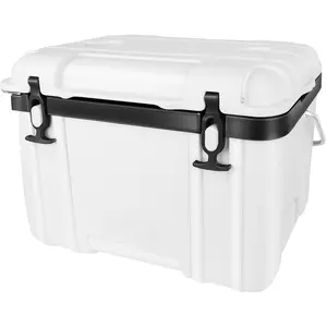 Ultra-Light Insulated Rotomolded Hard Cooler, Portable Ice Chest Box for Drink, for Camping, Travel, Outdoor, Premium Everyday Use, 30% Lighter Than Rotomolded Coolers