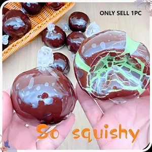 Crispy Chocolate Stress Relief Toy, 2.36 Inch Diameter Squeeze Ball, Safe Non-Toxic Stretchable Stress Ball, Fun Kids' Toy