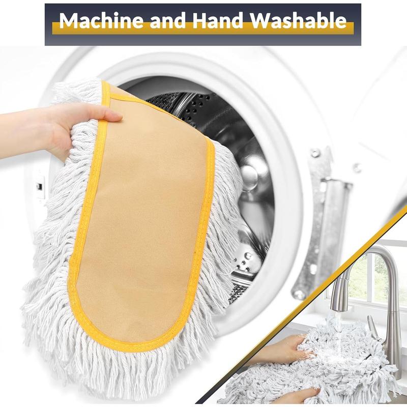 36" Commercial Dust Large Mops for Floor Cleaning, Heavy Duty Industrial Dry Wet Mop with Replacement Mop ,Floor Dust Broom for Hardwood, Tiles, Marble Floors for Hotel Gym Household Cleaning