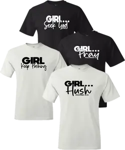 DTF Ready to Press Transfers: Girl Bundle 6 DTF, Heat Transfers Custom Tees Vinyl Transfers